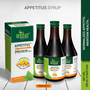 Appetitus Syrup, A Herbal Digestive Tonic and Appetizer for All Ages, Helpful in Loss of Appetite, Indigestion & Flatulence