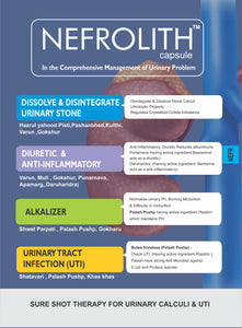 Nefrolith Syrup, A Herbal Diuretic & Alkalizer for Kidneys, Ureters, urinary bladder and prostate gland.