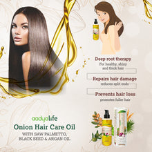 Onion Hair Oil, Enhanced with Saw Palmetto for Gorgeous, Healthy, Shiny long hair