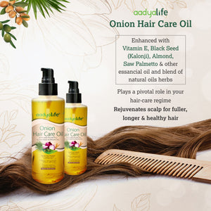 Onion Hair Oil, Enhanced with Saw Palmetto for Gorgeous, Healthy, Shiny long hair