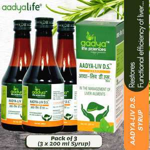 Aadya-liv D.S. Syrup - For Healthy Liver and Improves Appetite & Digestion - Aadya Life Sciences