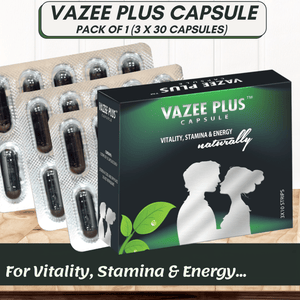 Vazee Plus, a Herbal Vitalizer for Vigor, Vitality and Performance booster with Ashwangdha - Aadya Life Sciences